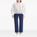 Oscar de la Renta Gardenia guipure blouse - White