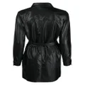 DKNY long-sleeve button-up minidress - Black
