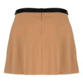 DKNY pleated mid-rise miniskirt - Brown