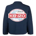 Kenzo logo-print long-sleeve shirt - Blue