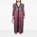 Missoni sequin-embellished mesh maxi cardigan - Purple