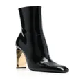 Saint Laurent Auteuil 100mm leather boots - Black