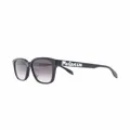 Alexander McQueen Eyewear gradient square-frame sunglasses - Black