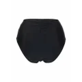 GANNI logo-print detail bikini bottoms - Black