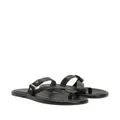 Giuseppe Zanotti single toe leather slides - Black