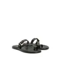 Giuseppe Zanotti single toe leather slides - Black