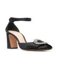Alexandre Birman Madelina Curve 90mm satin sandals - Black