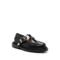 Toga Pulla buckled leather loafers - Black