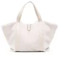 Brunello Cucinelli fleece-texture tote bag - White