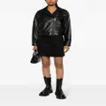 DKNY spread-collar zip-up jacket - Black