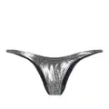 Mugler stud embellished bikini bottoms - Black