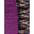 Missoni patterned-intarsia reversible scarf - Purple