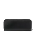 Armani Exchange logo-plaque zip-up purse - Black