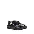 Prada tape-strap flat sandals - Black
