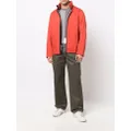 Emporio Armani zip-pocket hooded jacket - Red
