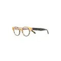 Thierry Lasry round-frame tortoiseshell glasses - Brown