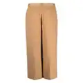 DKNY pleat-detail wide-leg trousers - Brown