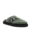 Toga Pulla round-toe leather mules - Green