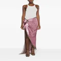 Rick Owens sequinned asymmetric maxi skirt - Pink