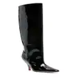 Bally Katy 95mm patent-finish boots - Black