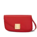 Ferragamo small Asymmetric leather crossbody bag - Red