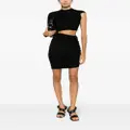 ISABEL MARANT one-sleeve cut-out minidress - Black