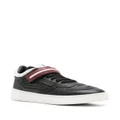Bally leather touch-strap sneakers - Black