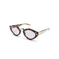 T Henri Eyewear tortoiseshell-effect tinted sunglasses - Brown
