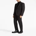 Zegna wool-mohair tailored trousers - Black