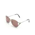 Christian Dior Pre-Owned oversized tinted sunglasses - Brown