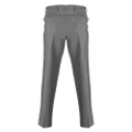 Corneliani off-centre button-fastening tailored trousers - Grey