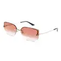 Cartier Eyewear Panther-plaque butterfly-frame sunglasses - Pink