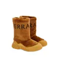 Ferragamo logo-print shearling ski boots - Neutrals