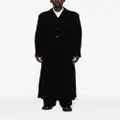 Yohji Yamamoto notched-lapels single-breasted coat - Black