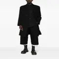 Yohji Yamamoto single-breasted wool coat - Black