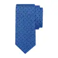 Ferragamo totem-print silk tie - Blue