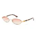 Gianfranco Ferré Pre-Owned tinted round sunglasses - Black
