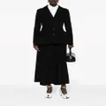 Yohji Yamamoto high-waist wool maxi skirt - Black