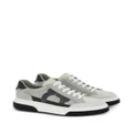 Ferragamo Gancini-embroidered leather sneakers - Grey