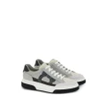 Ferragamo Gancini-embroidered leather sneakers - Grey