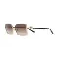 Dolce & Gabbana Eyewear oversize square-frame sunglasses - Brown