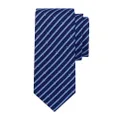Ferragamo striped silk tie - Blue