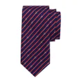 Ferragamo striped silk tie - Blue