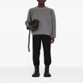 Jil Sander crew-neck mélange-effect sweatshirt - Grey