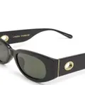 Linda Farrow The Debbie D-frame sunglasses - Black