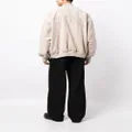izzue text-embroidered press-stud bomber jacket - Brown