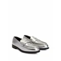 Giuseppe Zanotti Euro penny-slot loafers - Silver