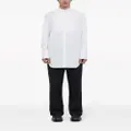 Jil Sander collarless cotton shirt - White