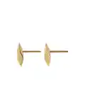Burberry Hollow silver stud earrings - Gold