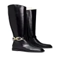 Tory Burch Jessa chain-link detailing boots - Black